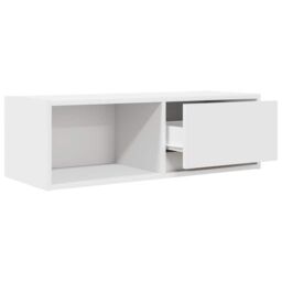 Berkfield Home TV Cabinet White 80x31x25.5 cm Engineered Wood - thumbnail 5
