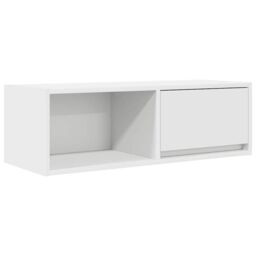 Berkfield Home TV Cabinet White 80x31x25.5 cm Engineered Wood - thumbnail 2