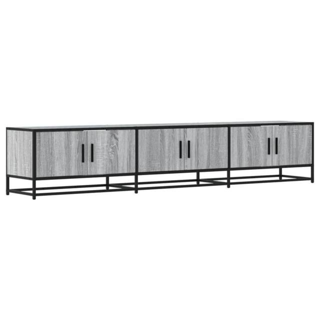 Berkfield Home TV Cabinet Grey Sonoma 210x35x41 cm Engineered Wood - Size: 210 x 35 x 41 cm - image 1