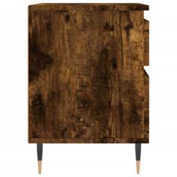 Berkfield Home Bedside Cabinets 2 pcs Smoked Oak 40x35x50 cm Engineered Wood in Brown - Size: 40 x 35 x 50 cm - thumbnail 8