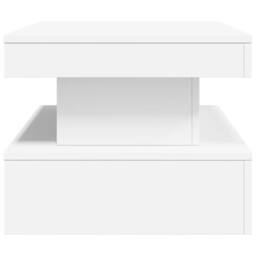 Berkfield Home Modern Coffee Table with LED Lights White 90x50x40 cm - Size: 90 x 50 x 40 cm - thumbnail 8