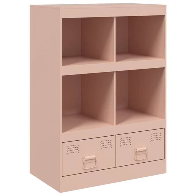 Berkfield Home Highboard Pink 67x39x95 cm Steel - Size: 67 x 39 x 95 cm - image 1