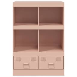 Berkfield Home Highboard Pink 67x39x95 cm Steel - Size: 67 x 39 x 95 cm - thumbnail 6