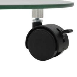 Berkfield Home Plant Rollers 2 pcs Tempered Glass 28 cm Round - thumbnail 4
