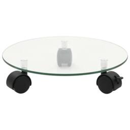 Berkfield Home Plant Rollers 2 pcs Tempered Glass 28 cm Round - thumbnail 3