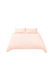 Living and Home Cozy Ultra Soft Textured Duvet Cover Set in Pink - Size: Single - thumbnail 2