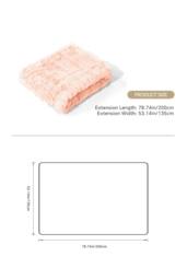 Living and Home Cozy Ultra Soft Textured Duvet Cover Set in Pink - Size: Single - thumbnail 8