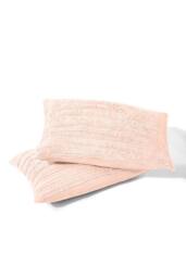 Living and Home Cozy Ultra Soft Textured Duvet Cover Set in Pink - Size: Single - thumbnail 5
