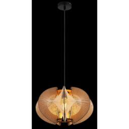 Netlighting Sakura 44cm Wire Frame Pendant Ceiling Light Matt Black 1x E27 - thumbnail 4