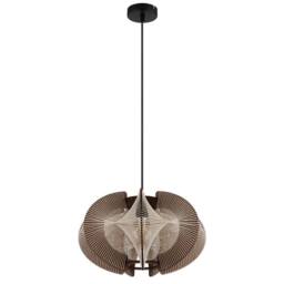 Netlighting Sakura 44cm Wire Frame Pendant Ceiling Light Matt Black 1x E27 - thumbnail 2