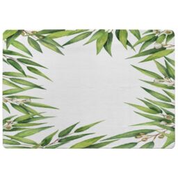 Benjamin Tate Design Leaves Border Designer Rug in Natural - Size: Large - thumbnail 1