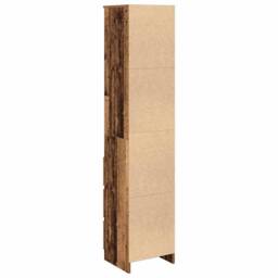 Berkfield Home Highboard Old Wood 37.5x35x180 cm Engineered Wood in Brown - thumbnail 8