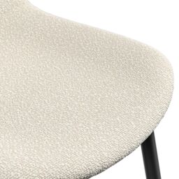 More4Homes Aria Dining Table & Chairs - Black Table Top w Black Legs + Maya Boucle Dining Chair Set Of 4 in Ivory - thumbnail 6