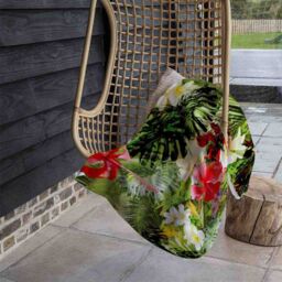 Benjamin Tate Design Tropical Foliage Blanket in Natural - Size: 120 cm x 150 cm - thumbnail 4