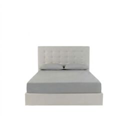 Snug City Fitted Sheet Polycotton Plain Dyed Extra Deep 25cm Bed Linen in Light Grey - Size: Double - thumbnail 2
