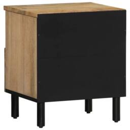 Berkfield Home Bedside Cabinets 2 pcs 40x33x46 cm Solid Wood Mango in Brown - Size: 40 x 33 x 46 cm - thumbnail 8