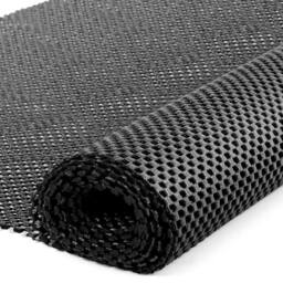 FLAVORA 120x180cm Black Anti Slip Mesh Rug Underlay - Size: 100 cm diameter - thumbnail 2