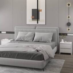 Berkfield Home Elegant Bedside Cabinets 2 pcs White 45x34.5x44.5 cm Engineered Wood - thumbnail 2