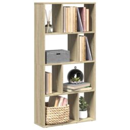 Berkfield Home Bookcase Sonoma Oak 60x20x120 cm Engineered Wood in Brown - Size: 60 x 20 x 120 cm - thumbnail 1