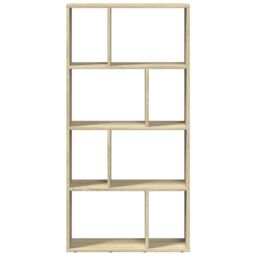 Berkfield Home Bookcase Sonoma Oak 60x20x120 cm Engineered Wood in Brown - Size: 60 x 20 x 120 cm - thumbnail 5