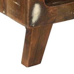 Berkfield Home Decorative Coffee Table 50x50x35 cm Solid Wood Reclaimed in Brown - Size: 50 x 50 x 35 cm - thumbnail 8