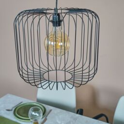 ValueLights Ridgway Matt Black Floor Lamp Shade - thumbnail 2
