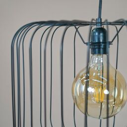 ValueLights Ridgway Matt Black Floor Lamp Shade - thumbnail 3