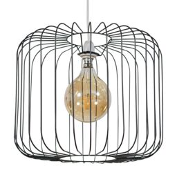 ValueLights Ridgway Matt Black Floor Lamp Shade - thumbnail 5