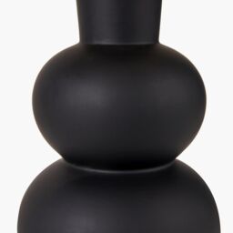 Ruma Set of 2 Aaliyah Black Curved Bottle Ceramic Table Lamp - thumbnail 7