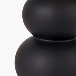 Ruma Set of 2 Aaliyah Black Curved Bottle Ceramic Table Lamp - thumbnail 8