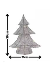 Marco Paul 40cm Gold Wire Christmas Tree - Light-Up Decoration - Size: 200g - thumbnail 2