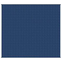 Berkfield Home Weighted Blanket Blue 220x230 cm King 11 kg Fabric - thumbnail 3