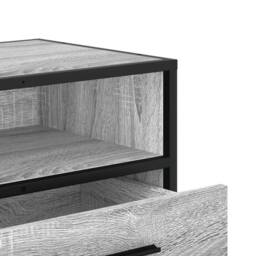 Berkfield Home TV Cabinet Grey Sonoma 80x34.5x40 cm Engineered Wood & Metal - thumbnail 8