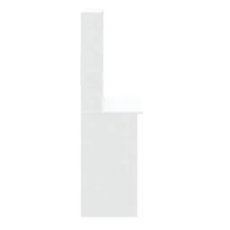 Berkfield Home Decorative Desk with Shelves White 102x45x148 cm Engineered Wood - Size: 102 x 45 x 148 cm - thumbnail 6