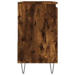 Berkfield Home Bathroom Cabinet Smoked Oak 65x33x60 cm Engineered Wood in Brown - Size: 65 x 33 x 60 cm - thumbnail 6