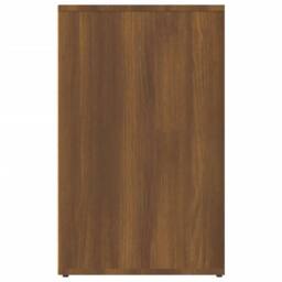 Berkfield Home Dressing Cabinet Brown Oak 80x40x65 cm Engineered Wood - Size: 80 x 40 x 65 cm - thumbnail 4