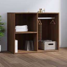 Berkfield Home Dressing Cabinet Brown Oak 80x40x65 cm Engineered Wood - Size: 80 x 40 x 65 cm - thumbnail 2
