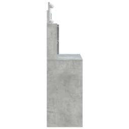 Berkfield Home Beautiful Dressing Table with LED Lights Concrete Grey 96x40x142 cm - Size: 96 x 40 x 142 cm - thumbnail 6