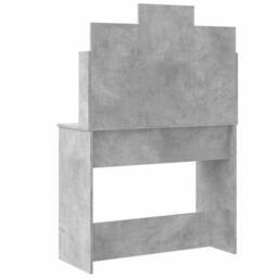 Berkfield Home Beautiful Dressing Table with LED Lights Concrete Grey 96x40x142 cm - Size: 96 x 40 x 142 cm - thumbnail 7
