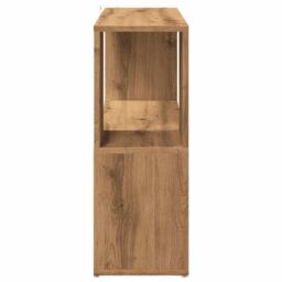 Berkfield Home Book Cabinet/Room Divider Artisan Oak 80x24x63 cm in Brown - Size: 80 x 24 x 63 cm - thumbnail 5