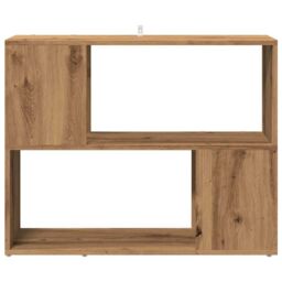 Berkfield Home Book Cabinet/Room Divider Artisan Oak 80x24x63 cm in Brown - Size: 80 x 24 x 63 cm - thumbnail 4