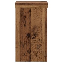 Berkfield Home Plant Stands 2 pcs Old Wood 10x10x18 cm Engineered Wood in Brown - Size: 10 x 10 x 18 cm - thumbnail 6