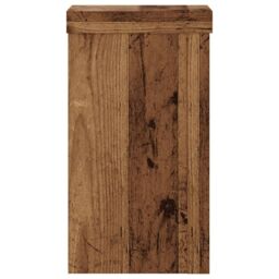 Berkfield Home Plant Stands 2 pcs Old Wood 10x10x18 cm Engineered Wood in Brown - Size: 10 x 10 x 18 cm - thumbnail 5