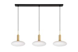 Lucide 'SINGALA' Dimmable Adjustable Stylish Indoor Pendant Light 3xE27 in Gold - thumbnail 2