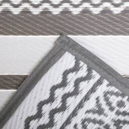 Charles Bentley Lightweight Waterproof Indoor/Outdoor Rug in Mid Grey - Size: 170 cm x 120 cm - thumbnail 2