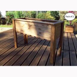 Charles Taylor Multi Pack of 2 - Large Wiltshire (Raised) Trough - Redwood in Light Brown - thumbnail 1