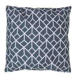 icon Indoor & Outdoor Waterproof Cushion Set of 4 Teal Grey Geometric Waterproof Cushion - Size: 43 cm x 43 cm - thumbnail 3