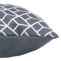 icon Indoor & Outdoor Waterproof Cushion Set of 4 Teal Grey Geometric Waterproof Cushion - Size: 43 cm x 43 cm - thumbnail 6