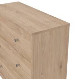 Wyld Haus Kaohsiung Hickory Oak Effect 3 Drawer Chest in Natural - thumbnail 7