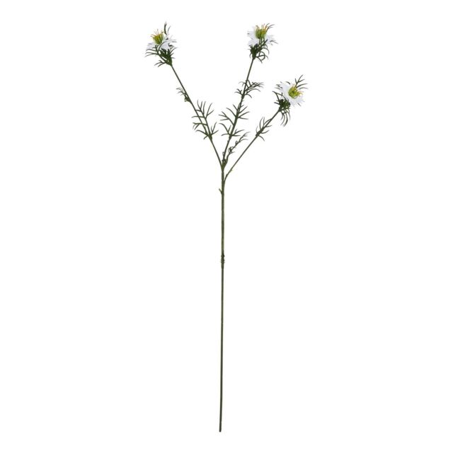 Hill Interiors The Natural Garden Collection Love In A Mist Nigella Artificial Flower in White - image 1
